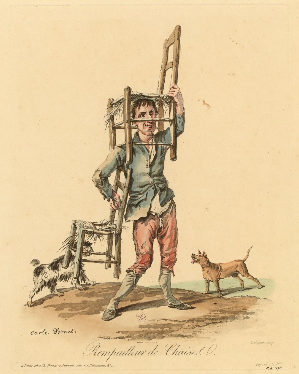 Le canneur de chaises - Carle Vernet
