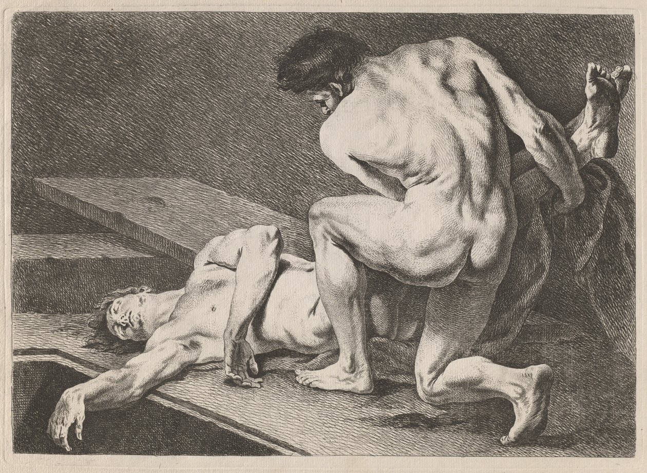 Une mise au tombeau - Carle van Loo