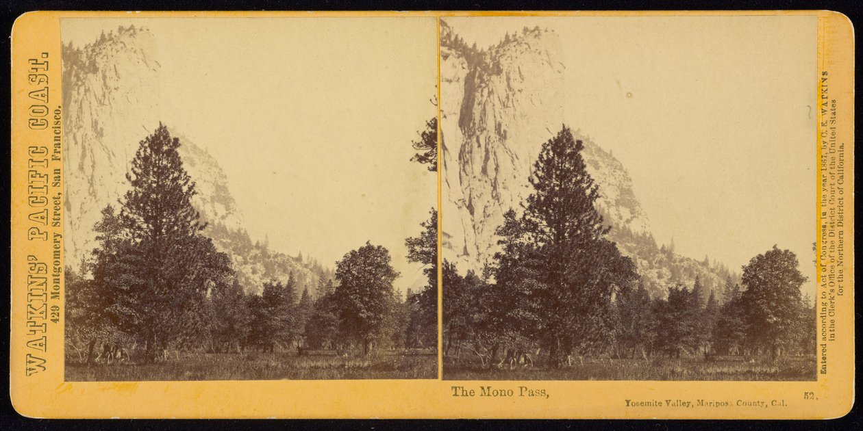 Le col Mono, vallée de Yosemite, comté de Mariposa, Cal. - Carleton E. Watkins