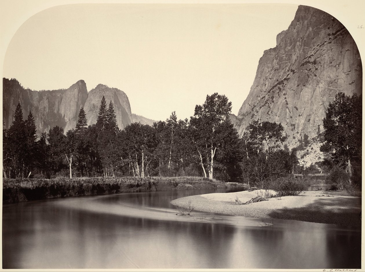 Vue depuis Camp Grove, Yosemite - Carleton E. Watkins
