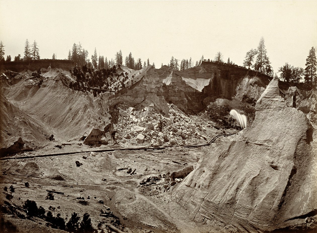Union Diggings, Columbia Hill, comté de Nevada - Carleton E. Watkins