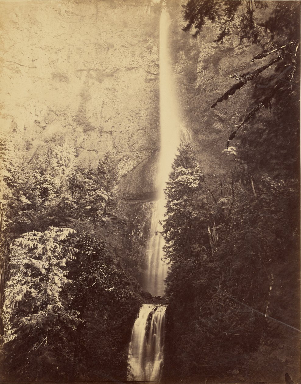 [Cascades, Multnomah Falls] - Carleton Watkins
