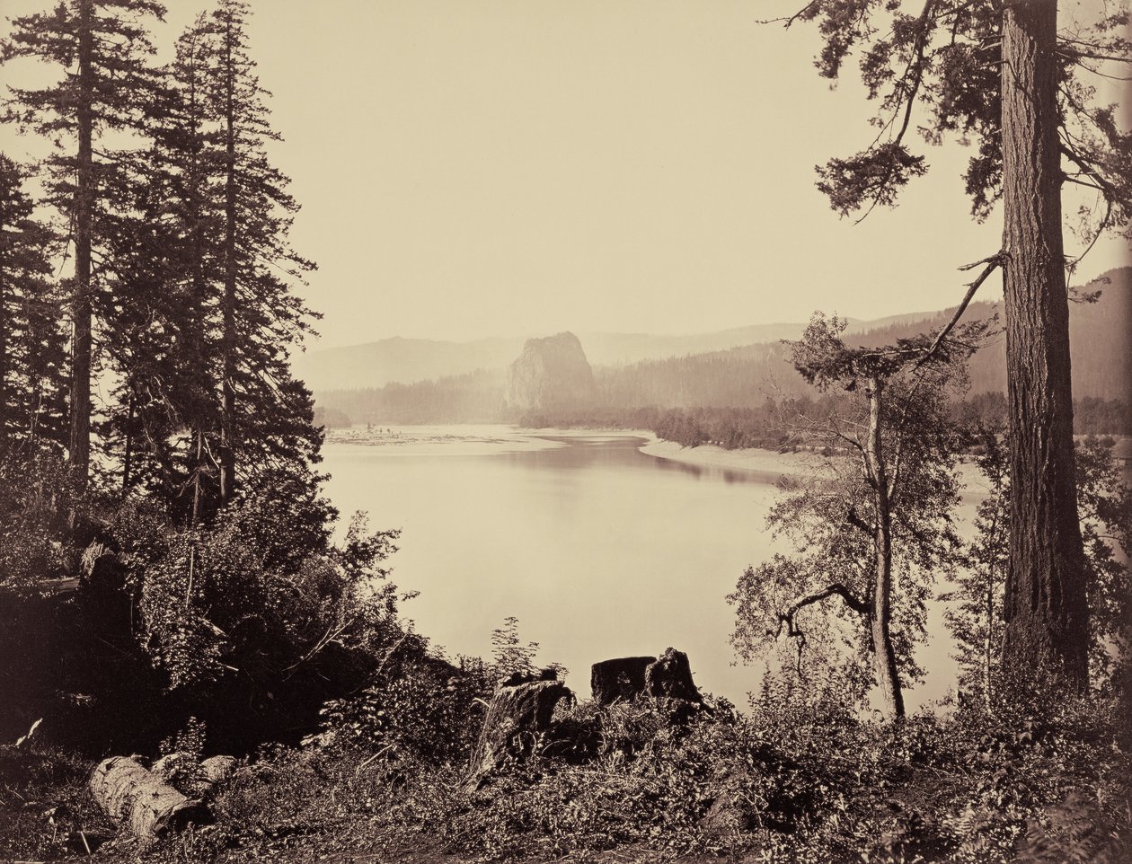 Rocher du Château, Rivière Columbia - Carleton Watkins