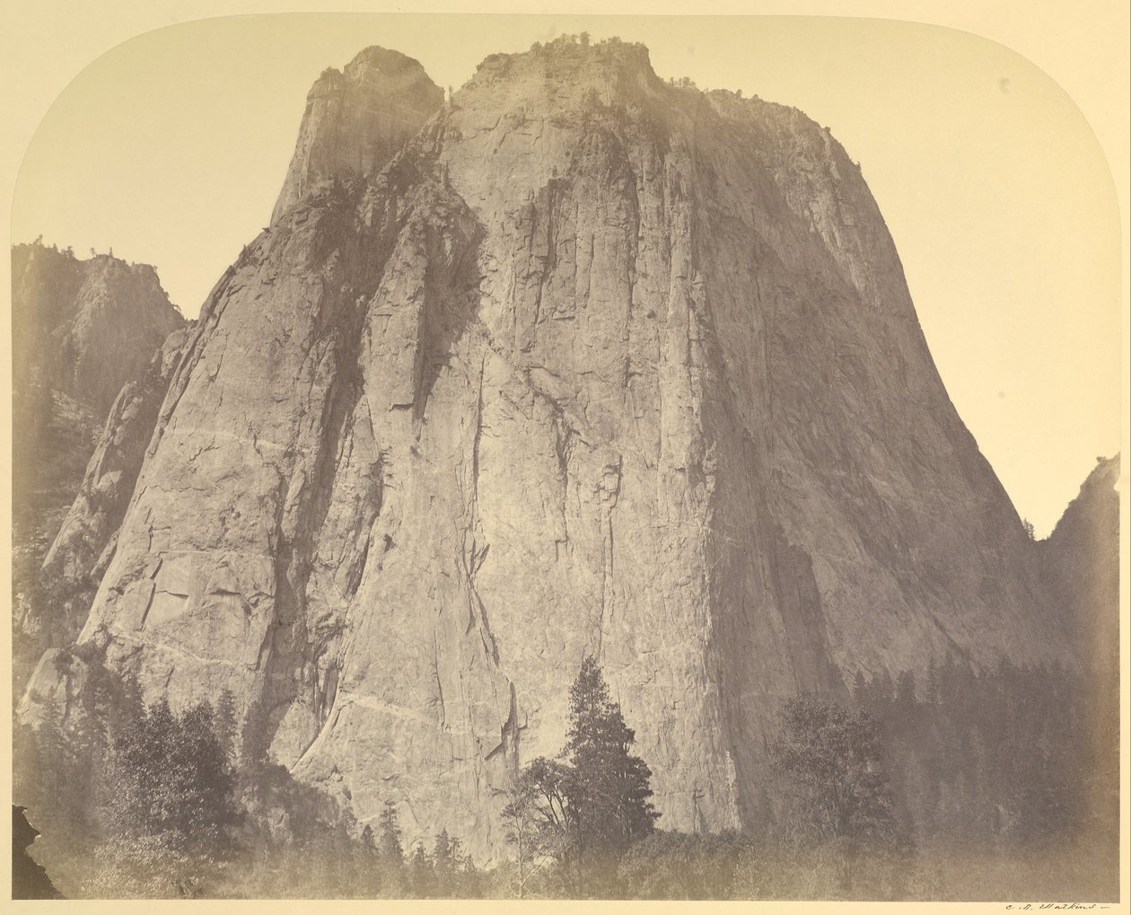 Rocher de la Cathédrale--Yosemite, No. 20 - Carleton Watkins