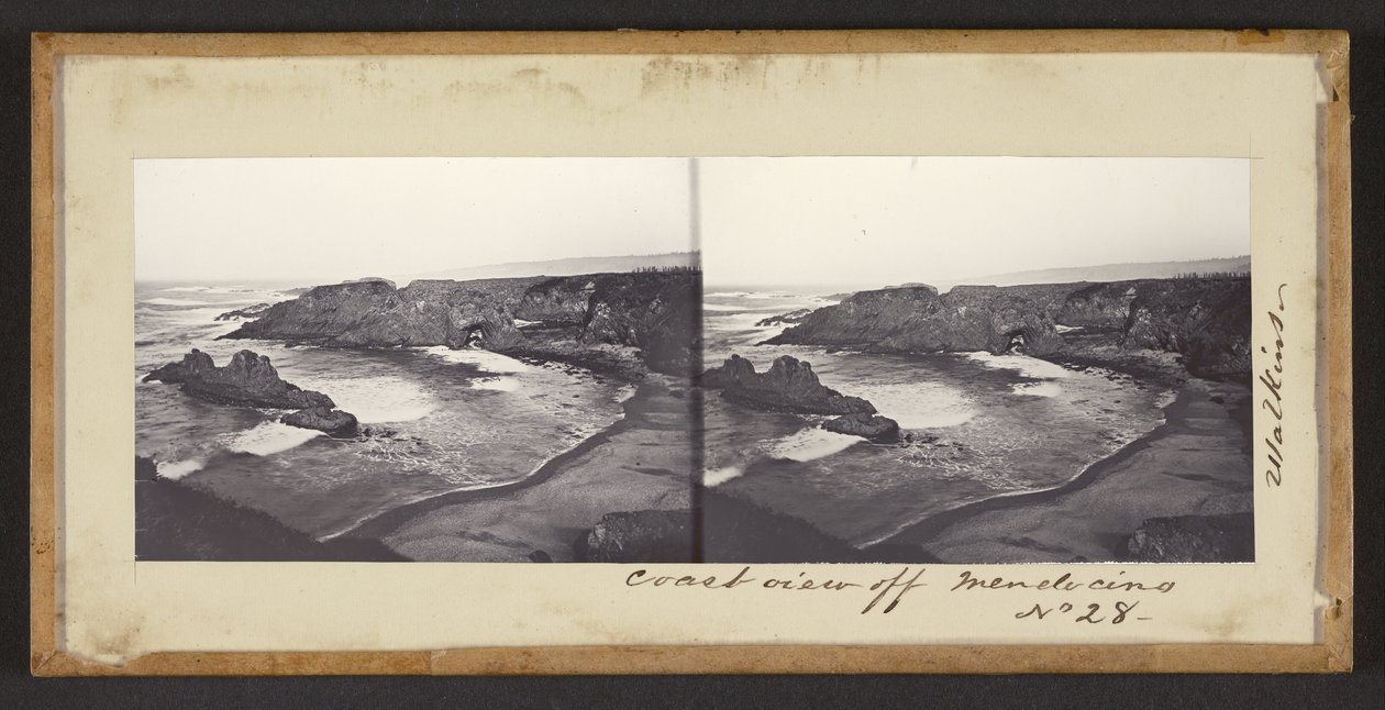 Vue de la côte au large de Mendocino - Carleton Watkins