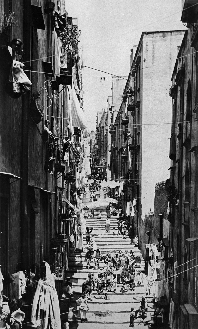 Le Vicolo del Pallonetto, début des années 1900 - Carlo Brogi