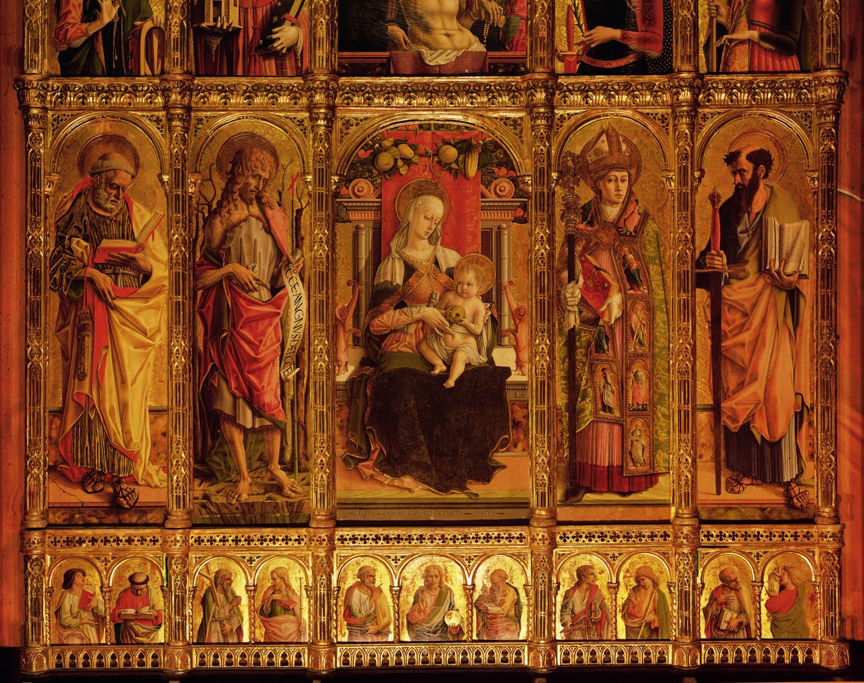 Retable de Saint Emidio (détail) - Carlo Crivelli