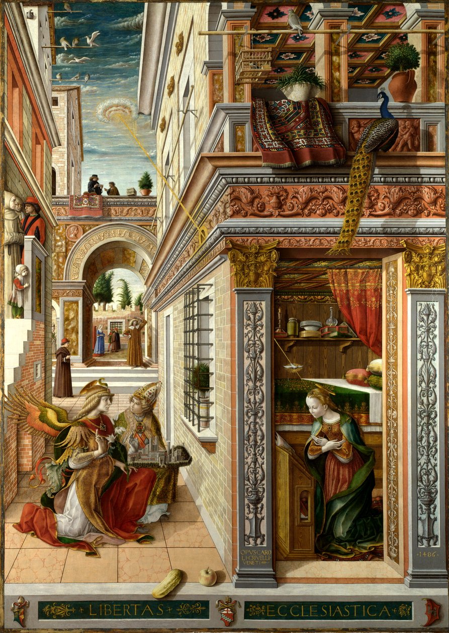 Annonciation avec Saint Émidius - Carlo Crivelli