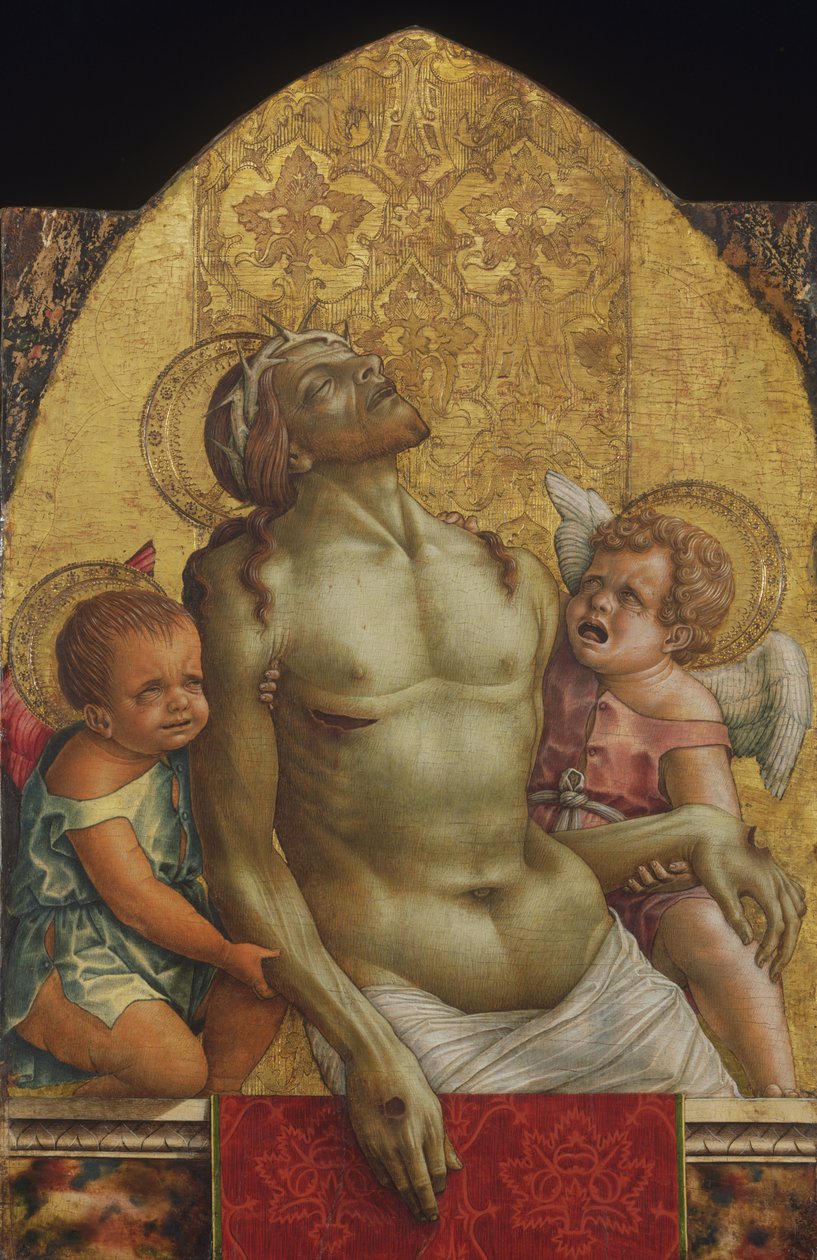 Christ mort soutenu par deux anges - Carlo Crivelli