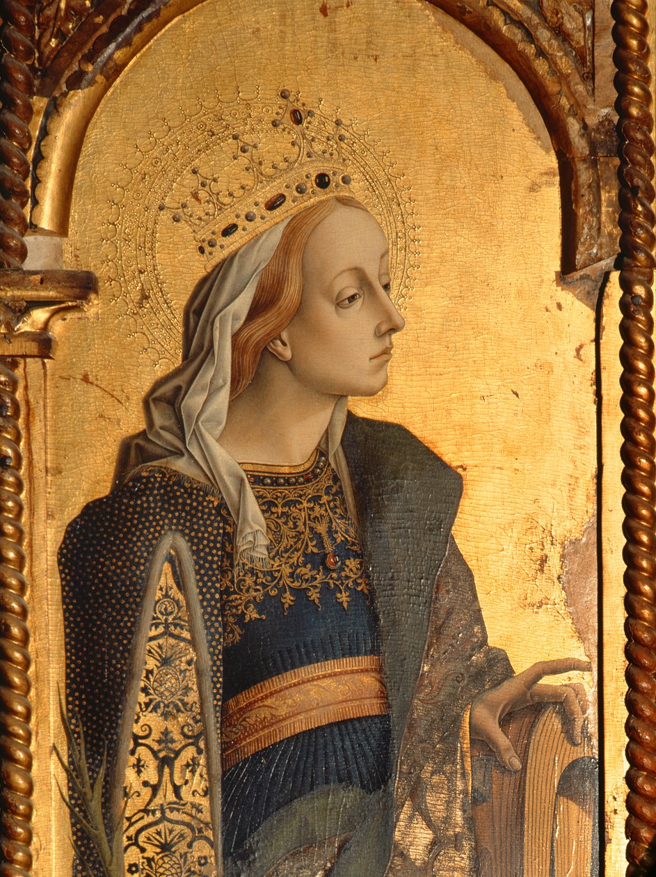 Sainte Catherine (détail) - Carlo Crivelli