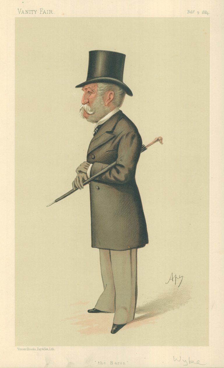 Sir Charles Lennox Wyke, Le Baron, 9 février 1884, caricature de Vanity Fair - Carlo Pellegrini