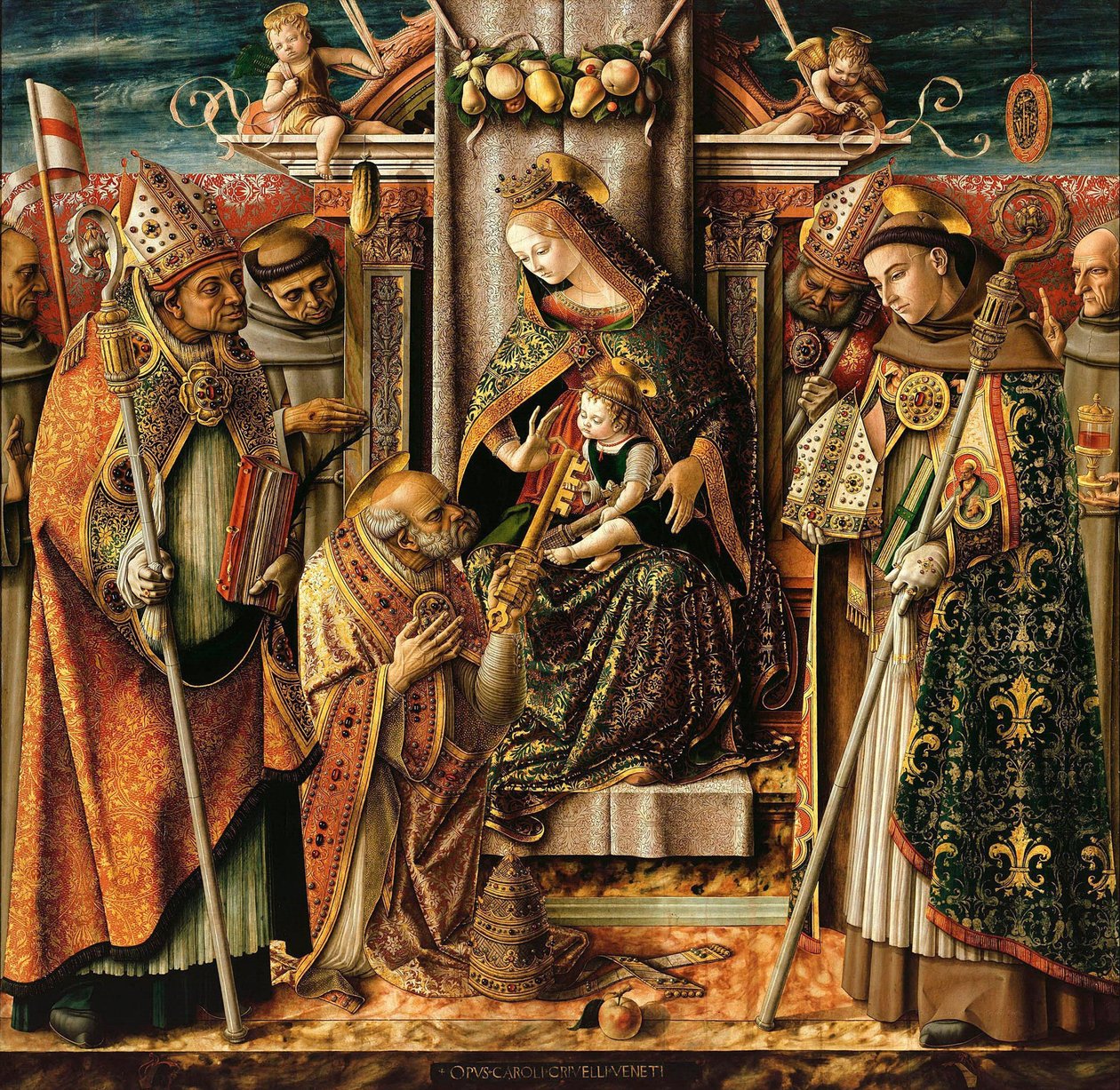 La Remise des clés, vers 1490 - Carlo Crivelli