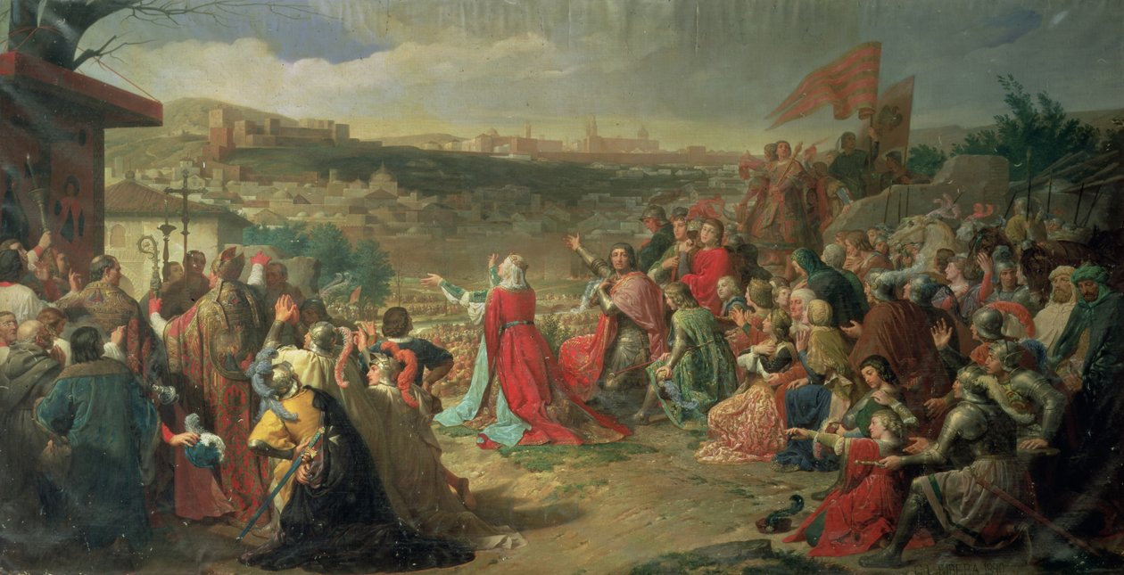 La Chute de Grenade en 1492, 1890 - Carlos Luis Ribera y Fieve