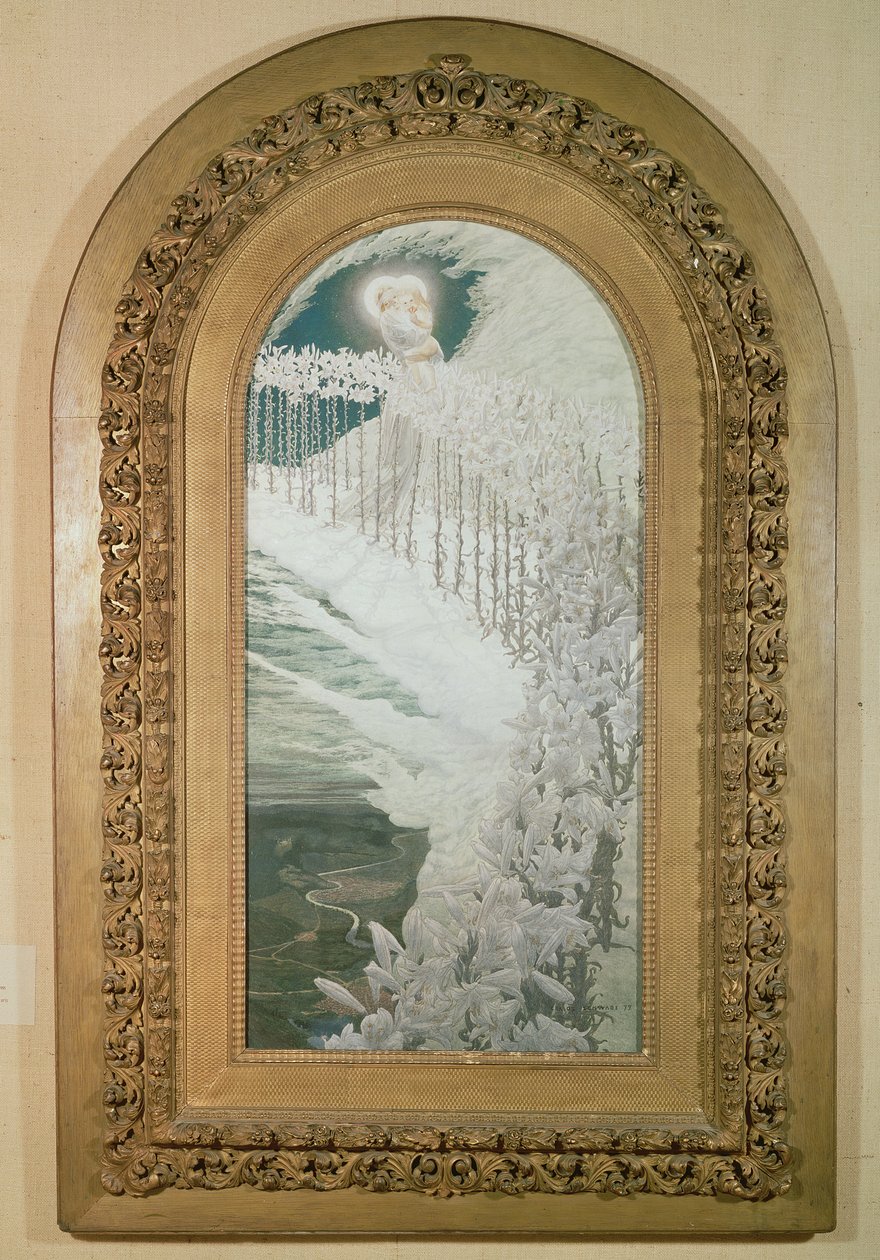 Vierge aux lys, 1899 - Carlos Schwabe