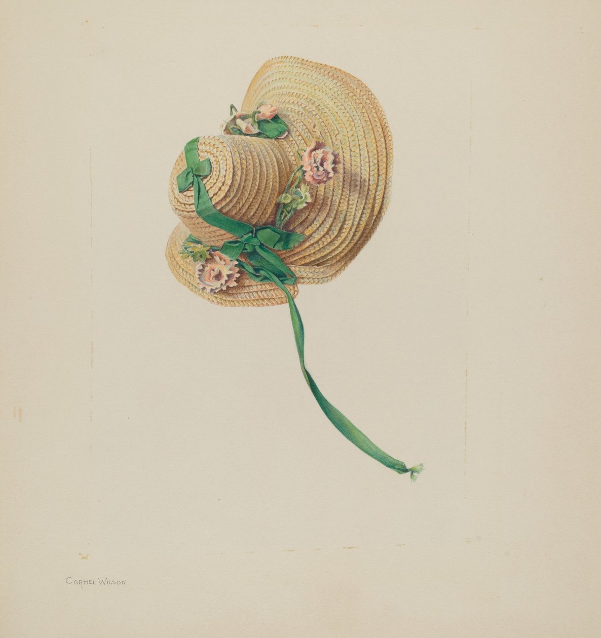 Bonnet de paille de poupée - Carmel Wilson