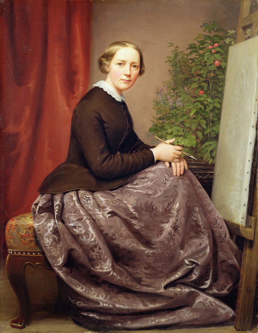 Autoportrait, 1855 - Caroline von der Embde