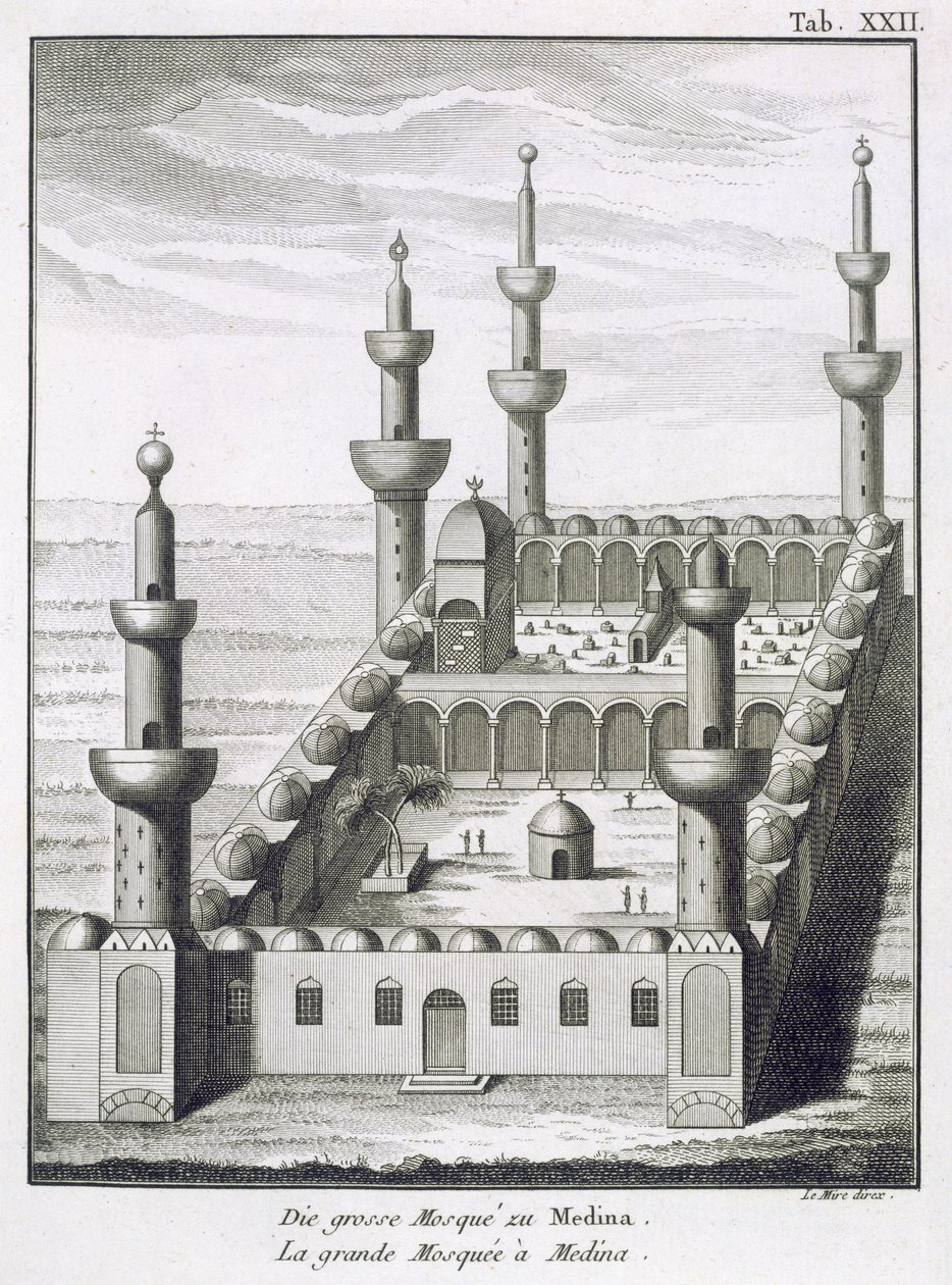 La Grande Mosquée de Médine, de Voyages en Arabie et en Autres Pays de l