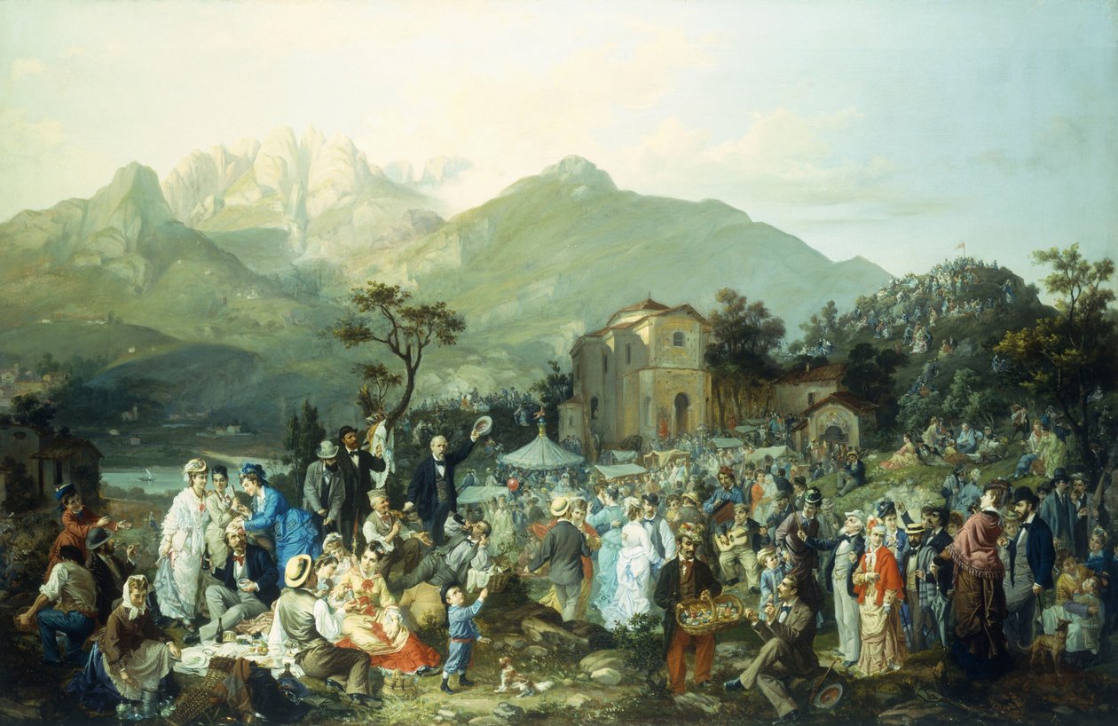 Une fête de village - Casimiro Radice