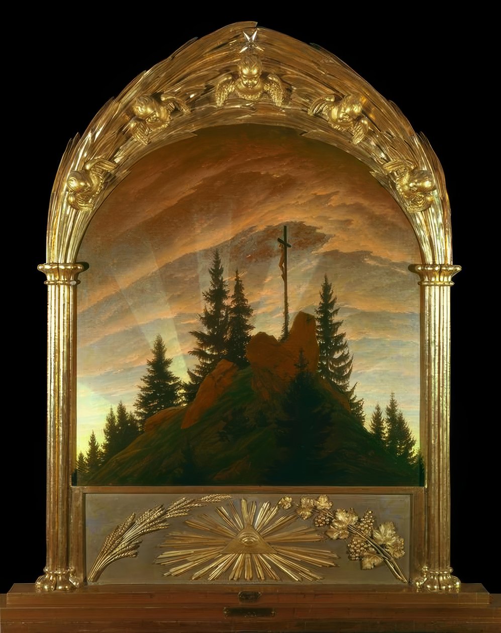 La croix dans la montagne - Caspar David Friedrich