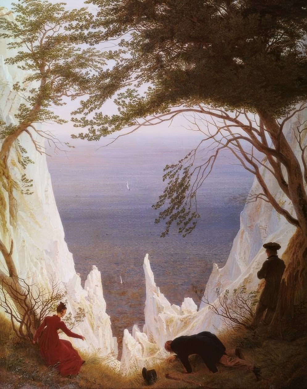 Falaises de craie à Rügen - Caspar David Friedrich