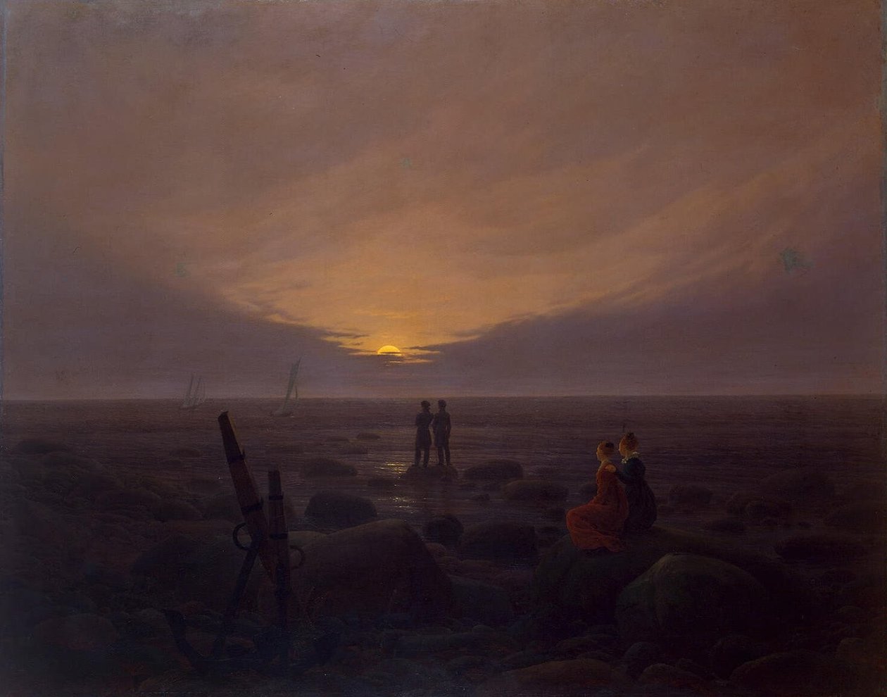 Lever de lune sur la mer - Caspar David Friedrich