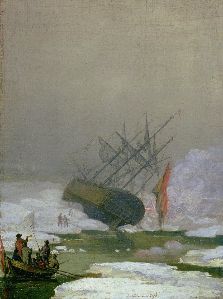Navire dans la mer polaire, 12 décembre 1798 - Caspar David Friedrich