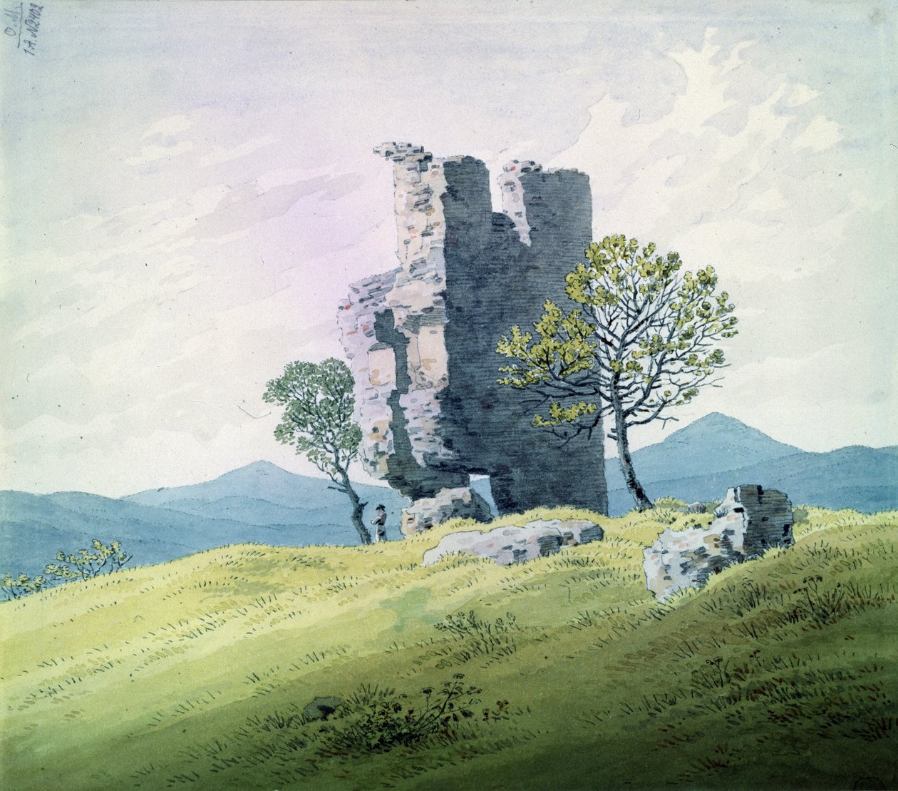 Le château de Teplitz - Caspar David Friedrich