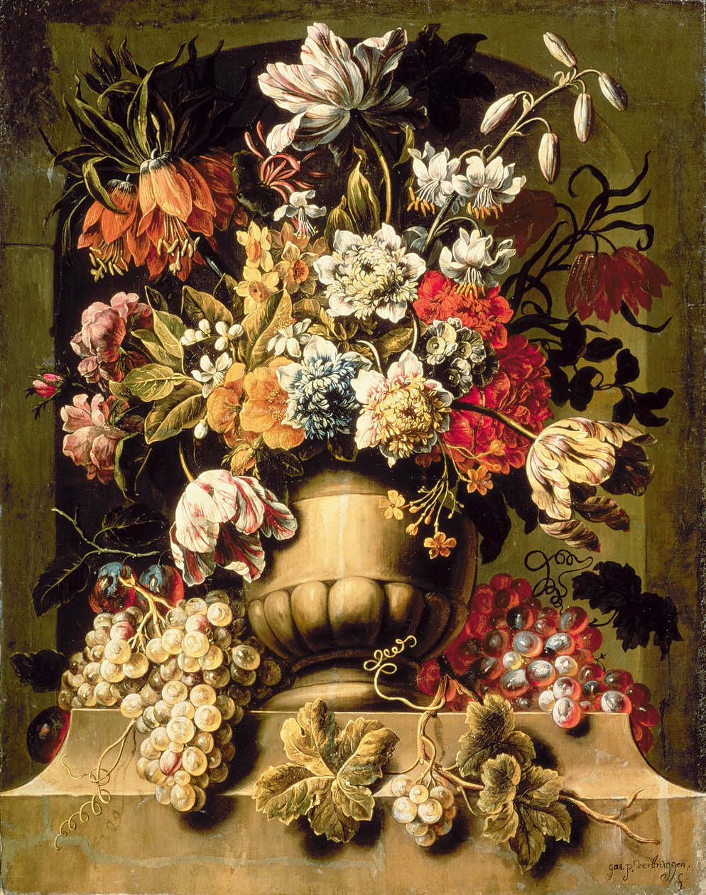 Nature morte avec fruits et fleurs - Caspar Pieter I Verbrugghen