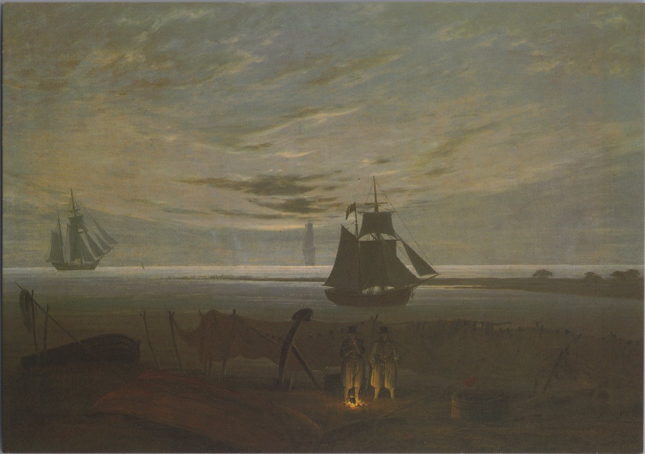 Soirée sur la plage de la Baltique - Caspar David Friedrich
