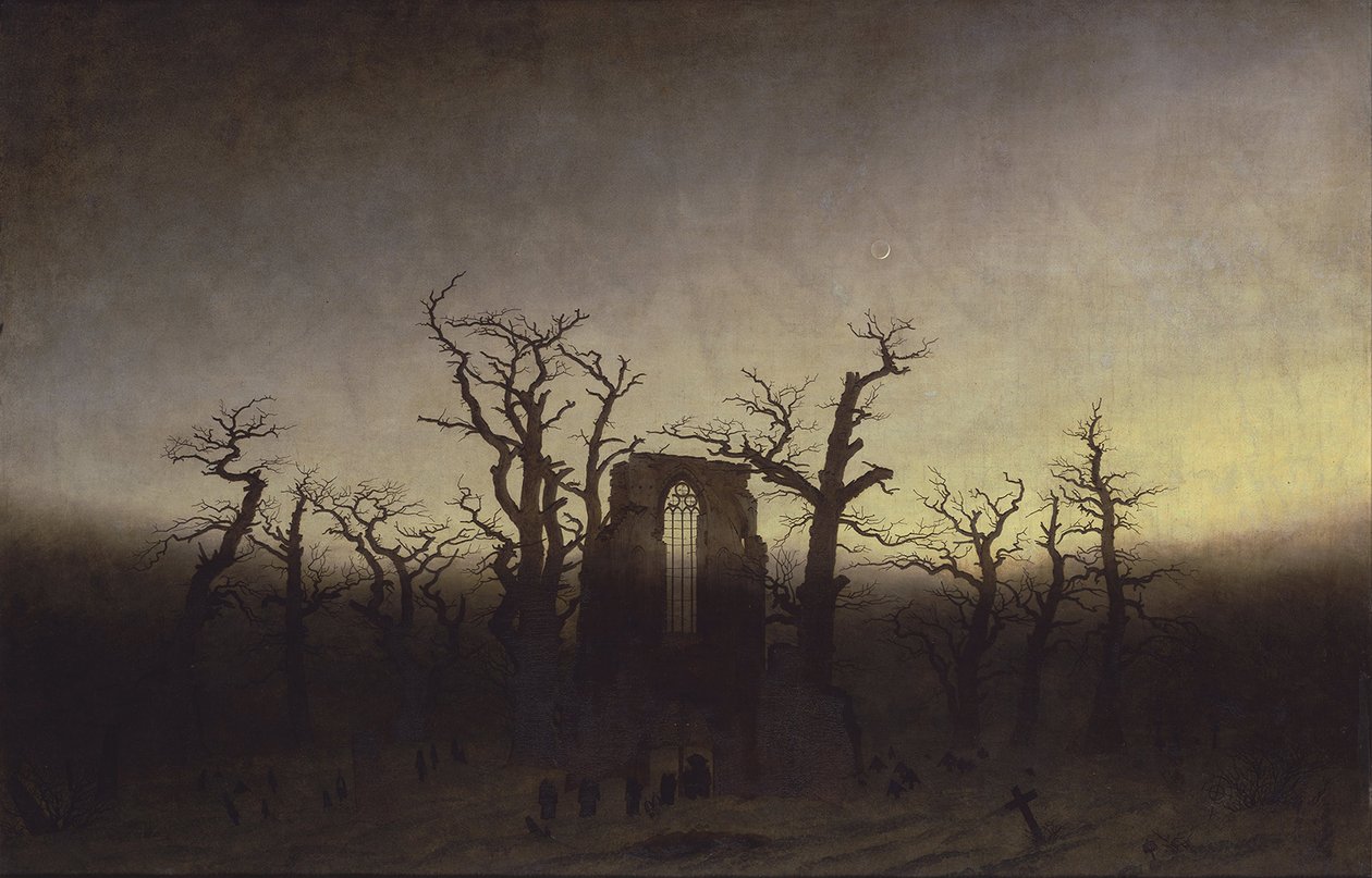 Abbaye dans la forêt de chênes - Caspar David Friedrich