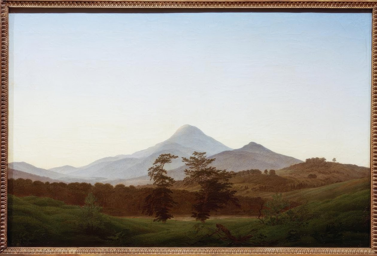 Paysage bohémien (Paysage de montagne) - Caspar David Friedrich