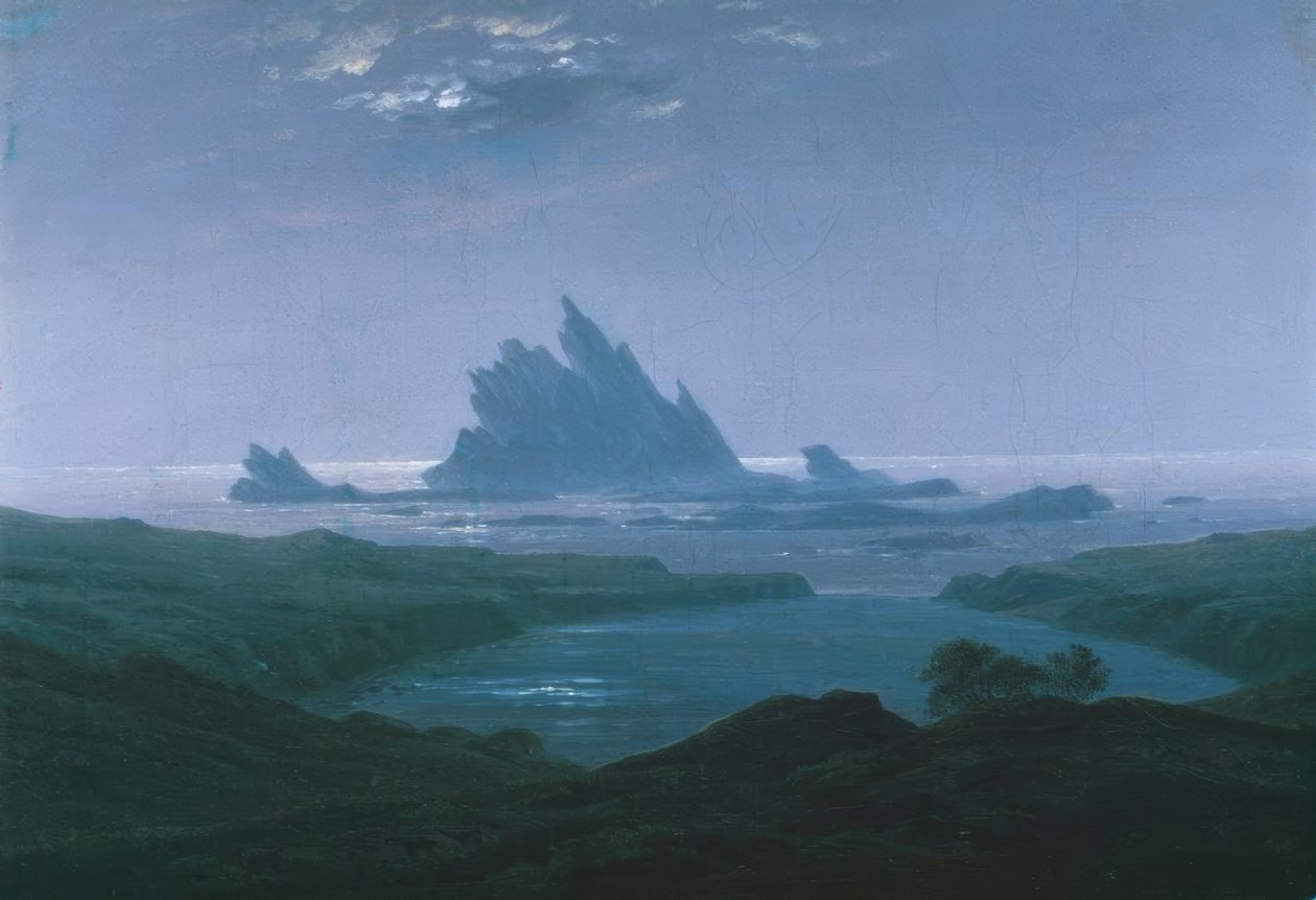 Récif rocheux au bord de la mer - Caspar David Friedrich