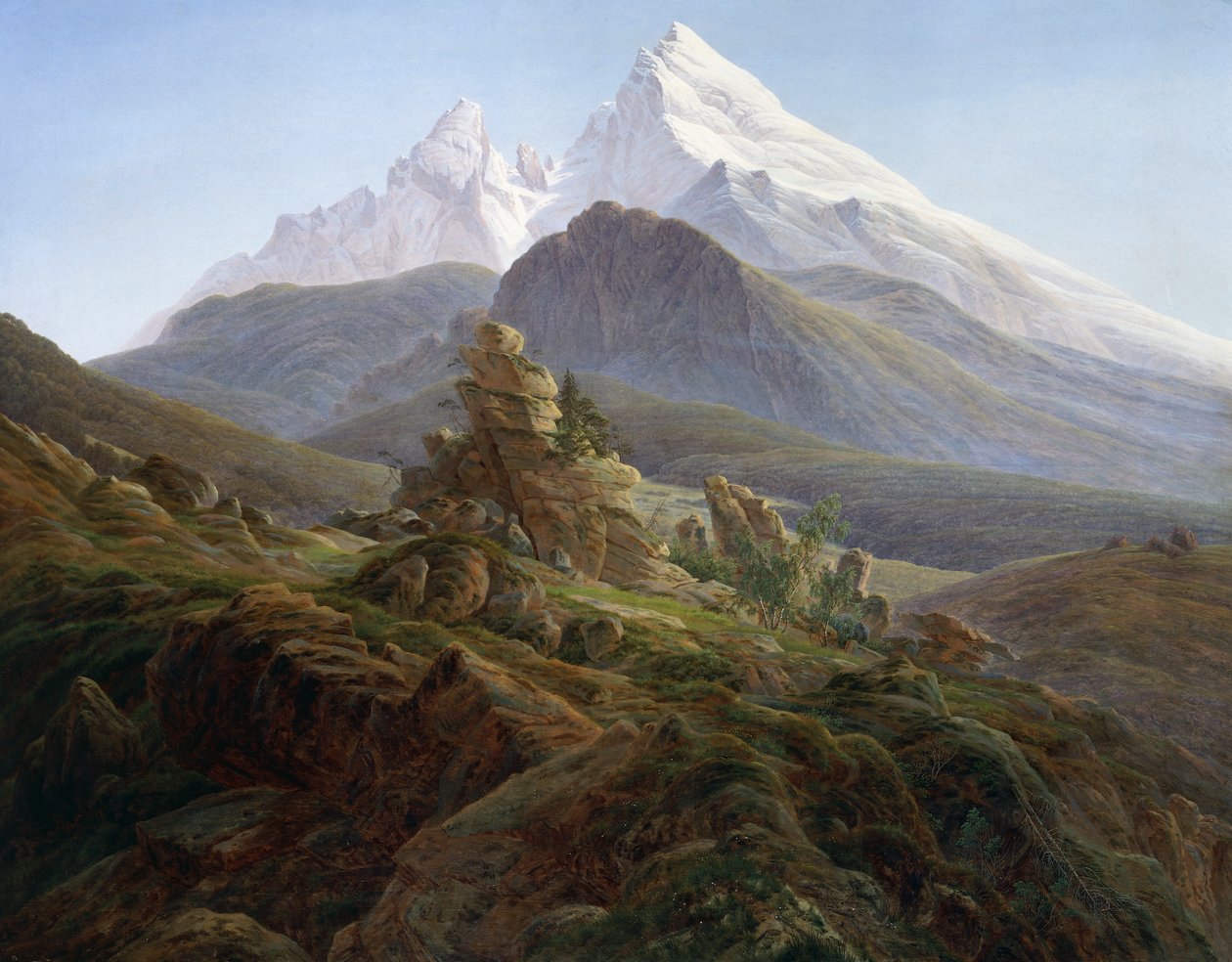 Le Watzmann - Caspar David Friedrich