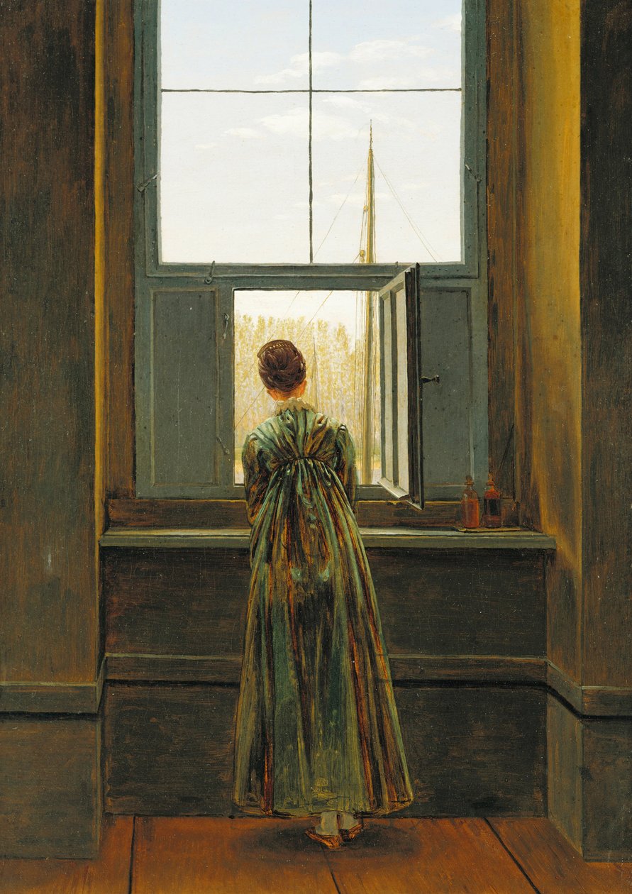 Femme à une fenêtre, 1822 - Caspar David Friedrich