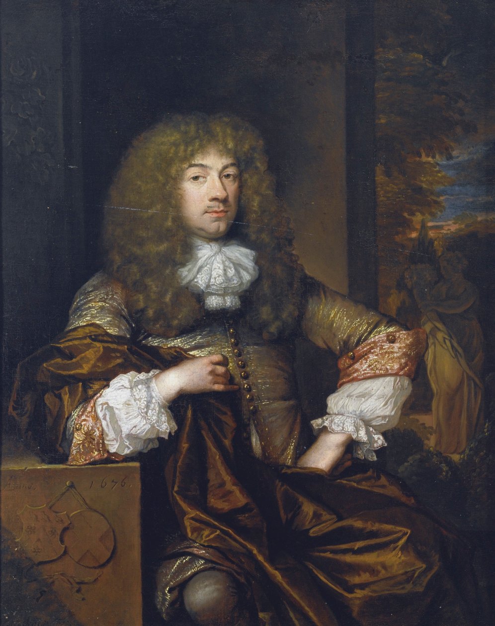 Portrait de Jan Boudaen Courten (1635-1716) - Caspar Netscher