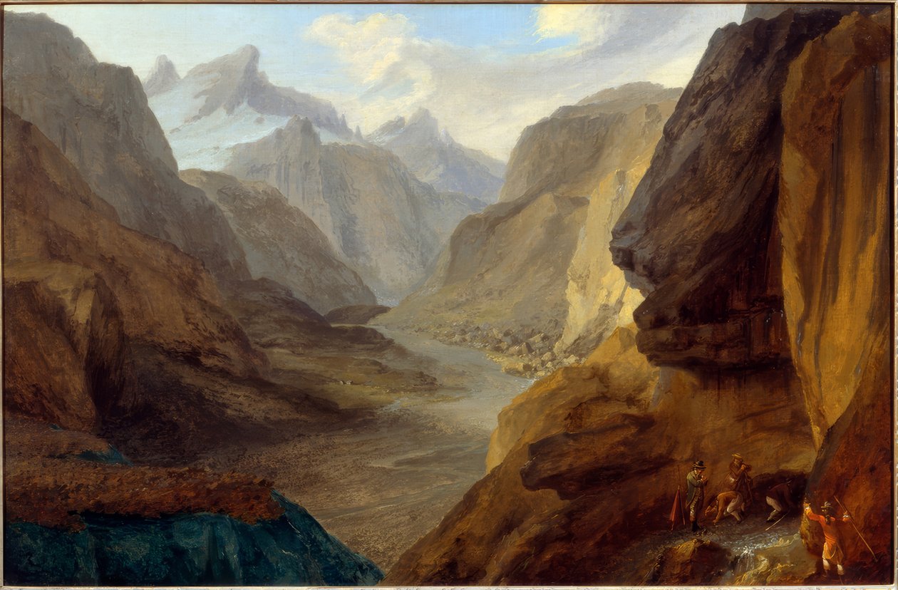 Haute vallée avec vue sur le Griessenfirn - Caspar Wolf