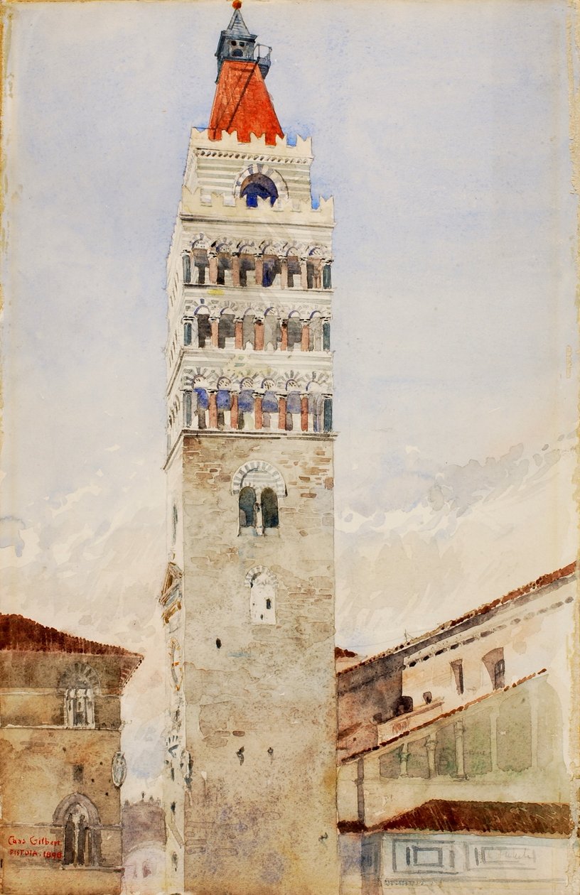 Tour de la cathédrale, Pistoia, Italie - Cass Gilbert