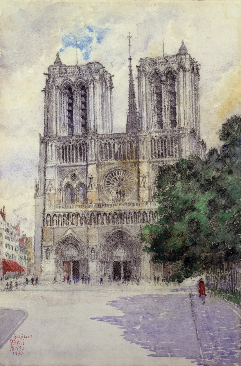 Cathédrale Notre-Dame, Paris, 1933 - Cass Gilbert