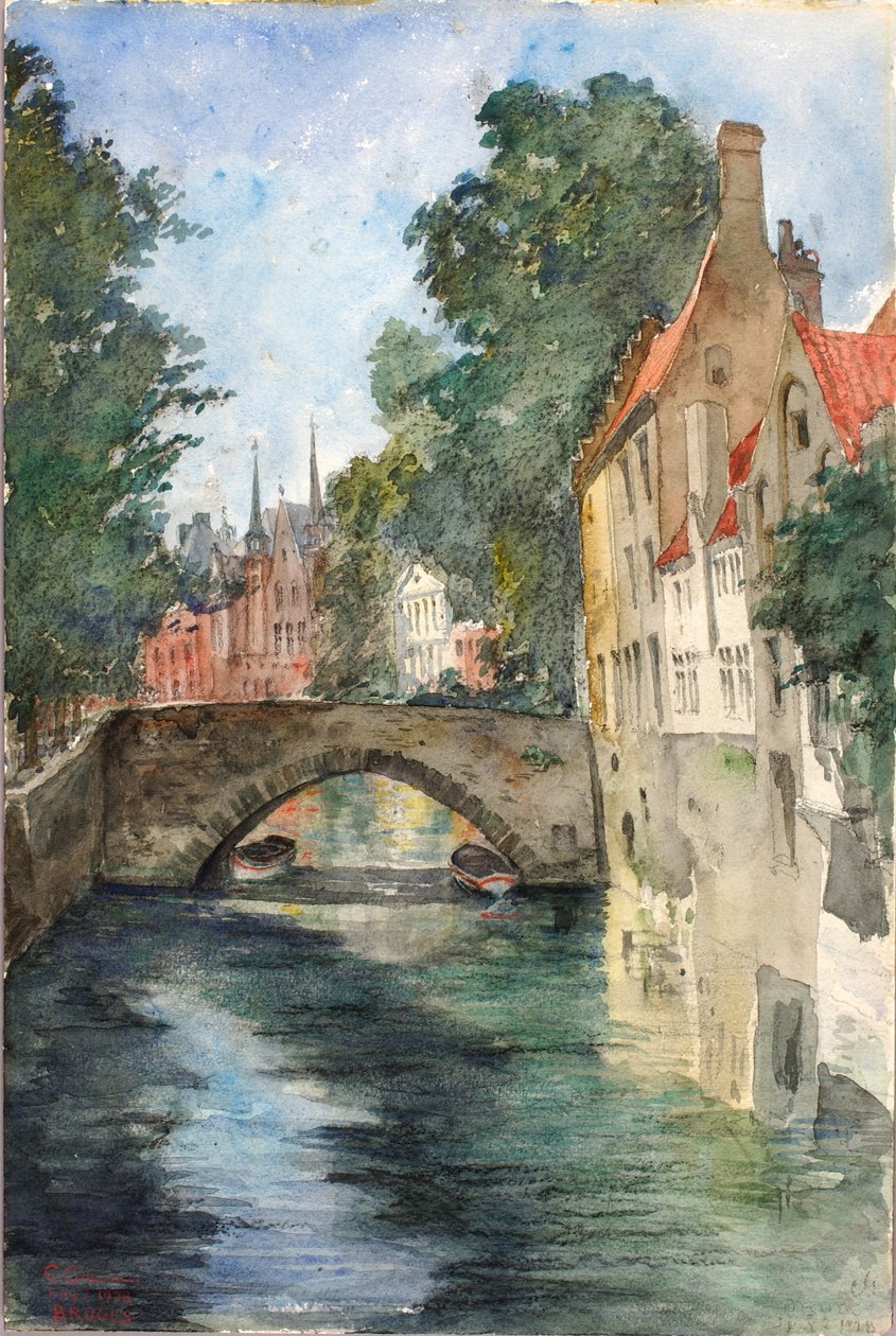 Sur le canal, Bruges - Cass Gilbert