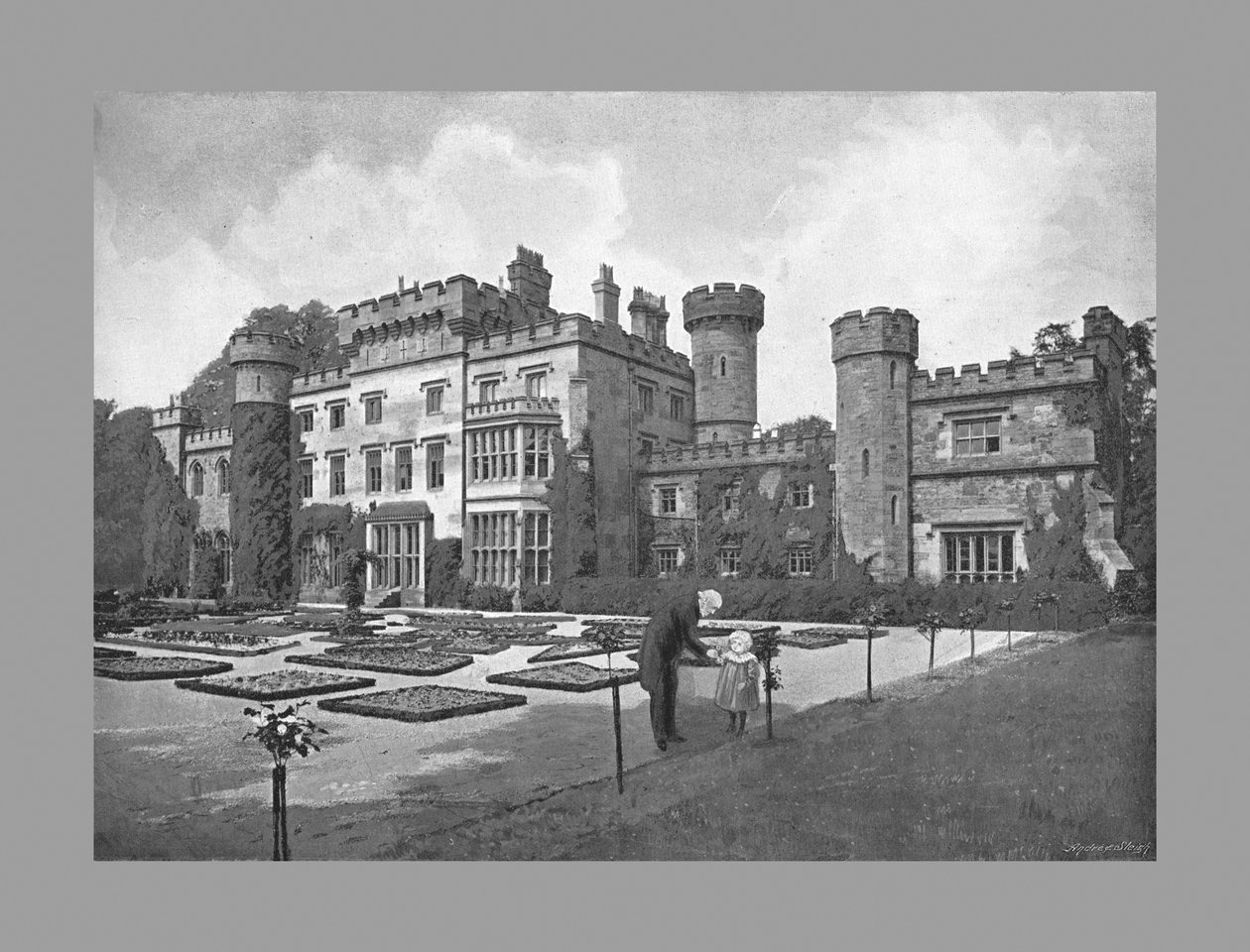 Château de Hawarden, vers 1900 - Catherall and Pritchard
