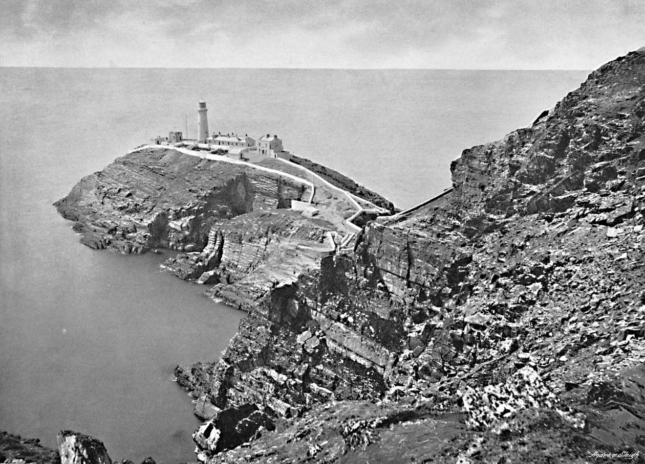 Phare de South Stack, Holyhead, vers 1896 - Catherall and Pritchard