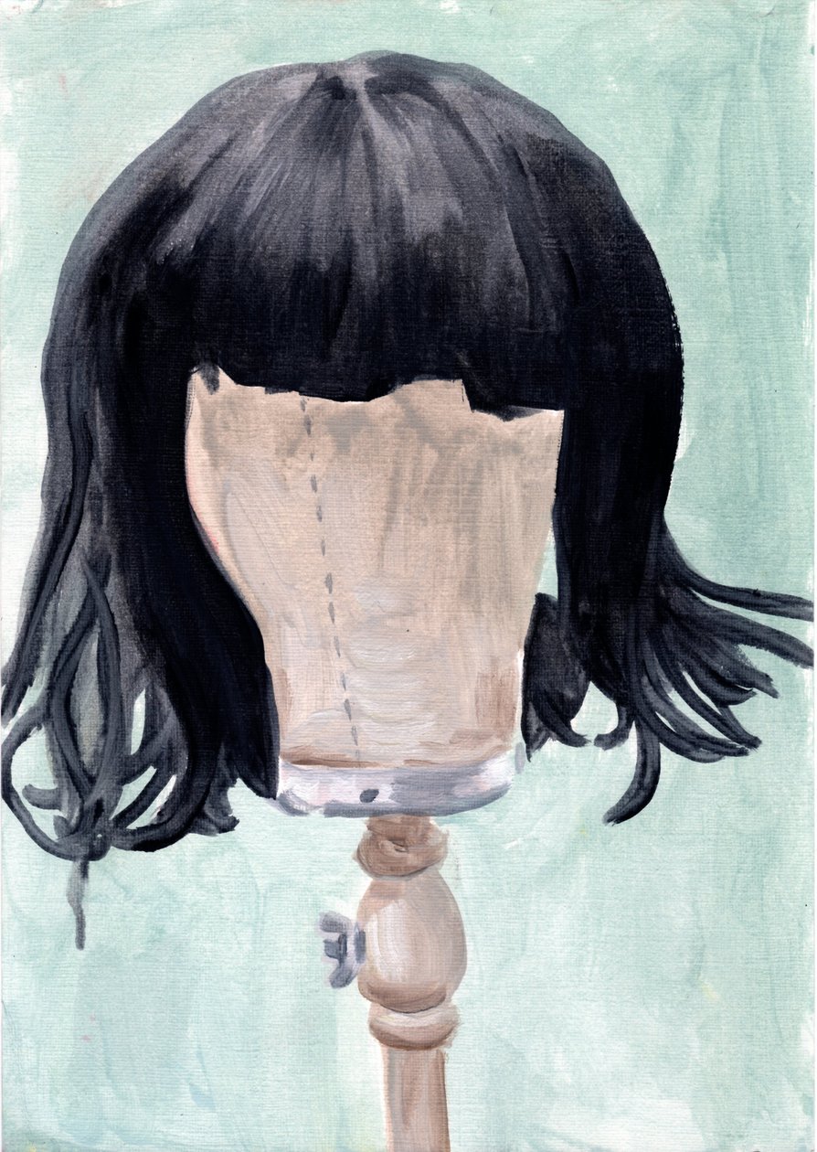FF (Wig 1), 2020 (huile sur papier) - Cathy Lomax
