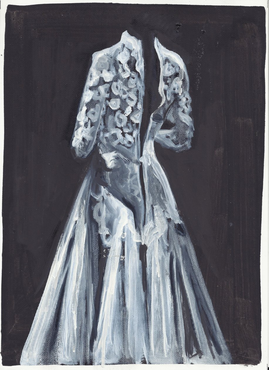 Lorelei, 2012 (huile et acrylique sur papier) - Cathy Lomax