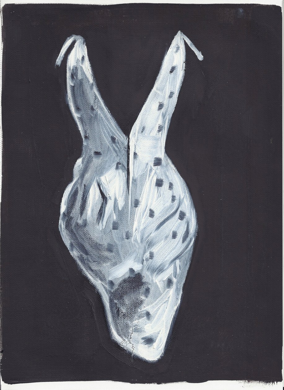 Roslyn, back, 2012 (huile et acrylique sur papier) - Cathy Lomax