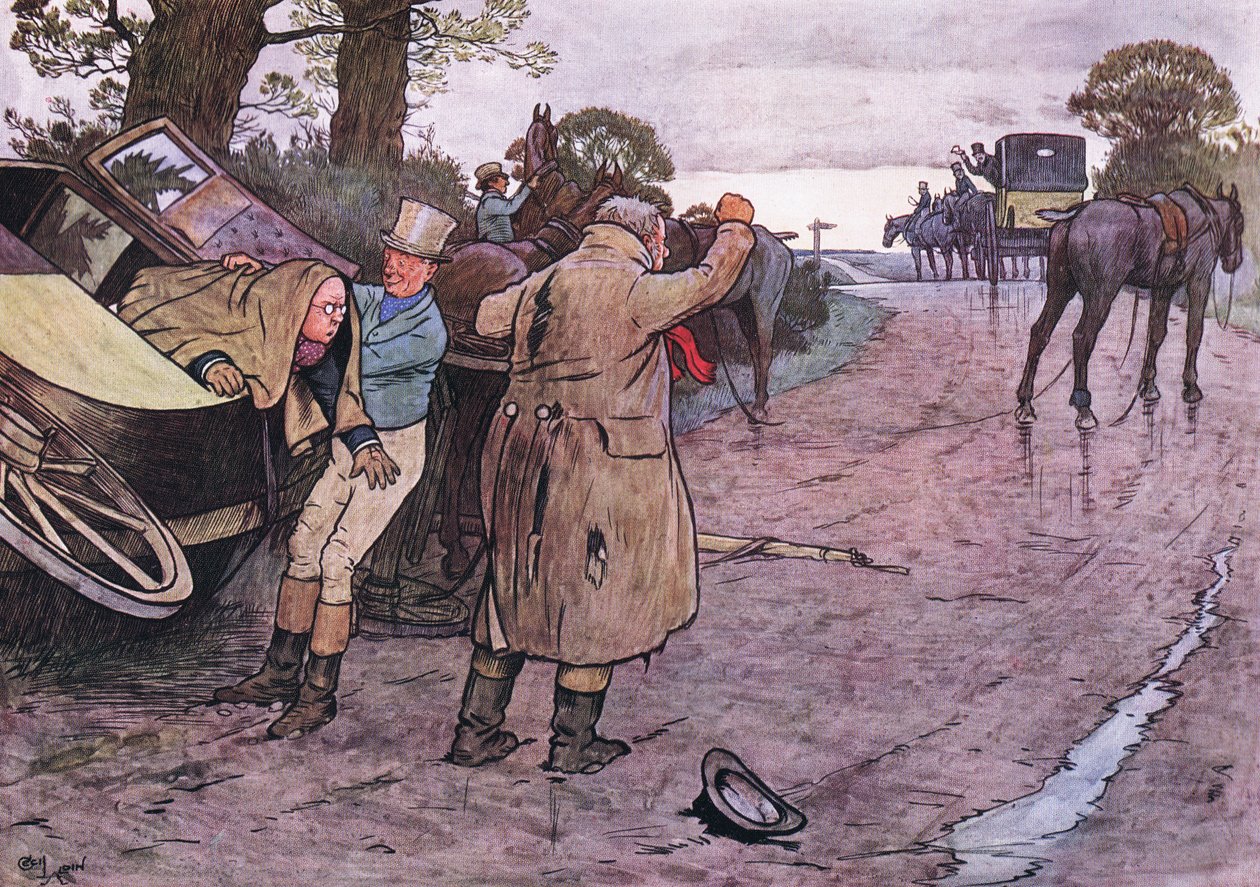 Amour à Tuppy, ne veux-tu pas monter derrière - conduisez les garçons répondit Jingle - Cecil Charles Windsor Aldin