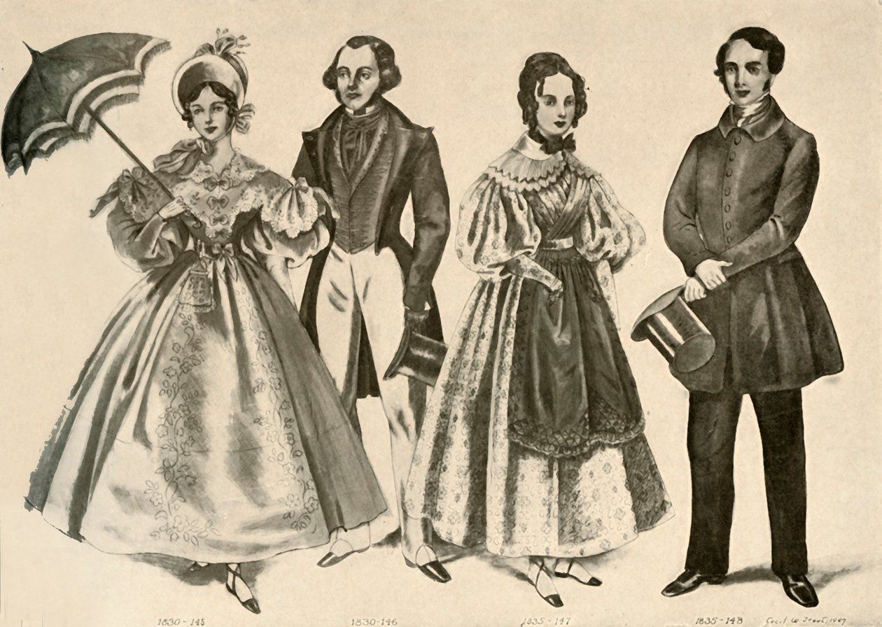 Vêtements de 1824-1835, 1907, 1937 - Cecil W. Trout