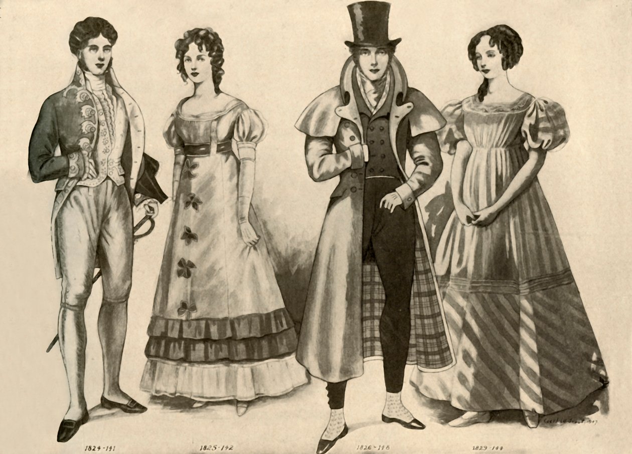 Vêtements de 1824-1835, 1907, 1937 - Cecil W. Trout