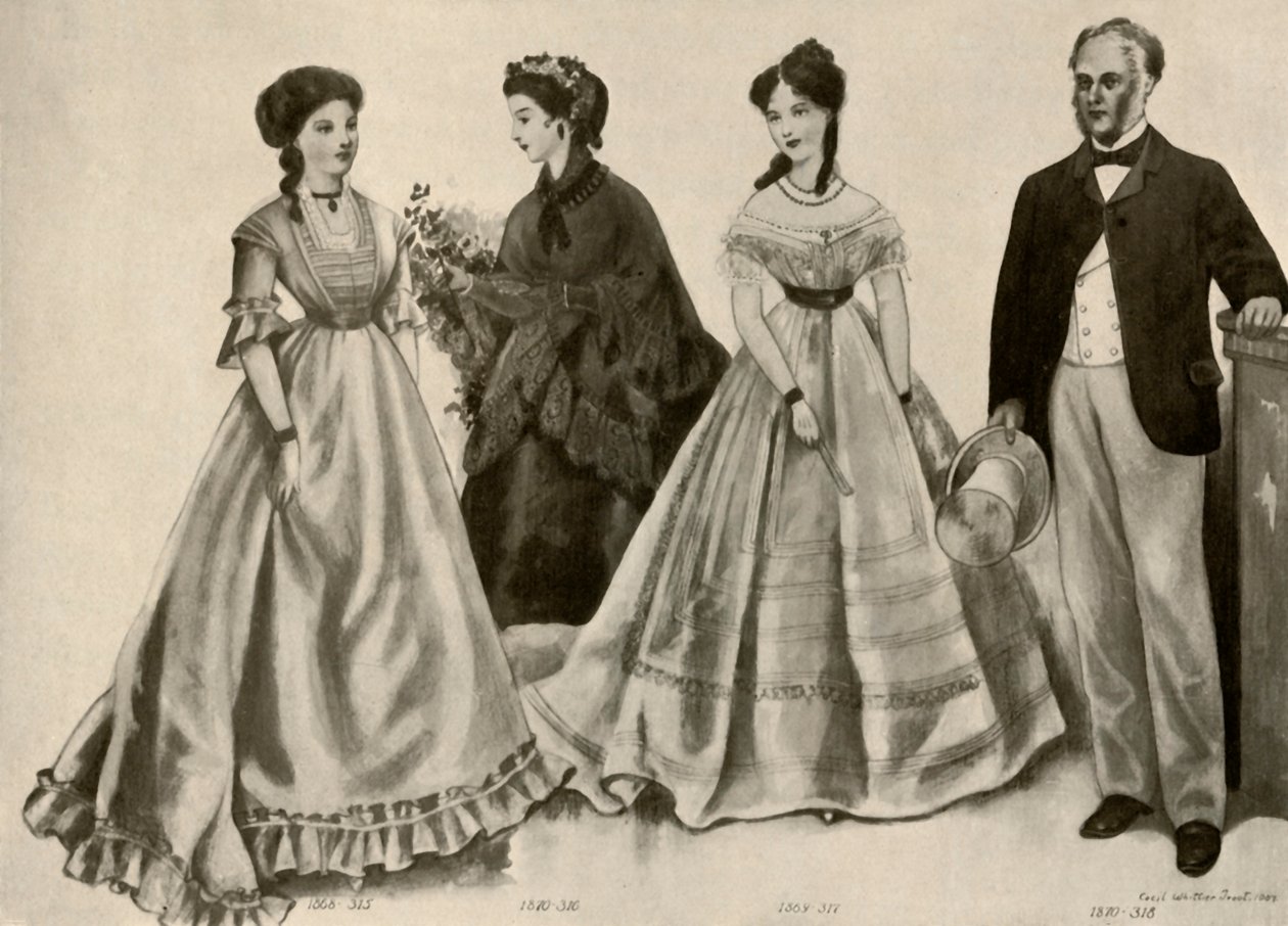 Vêtements de 1860-1870, 1907, 1937 - Cecil W. Trout