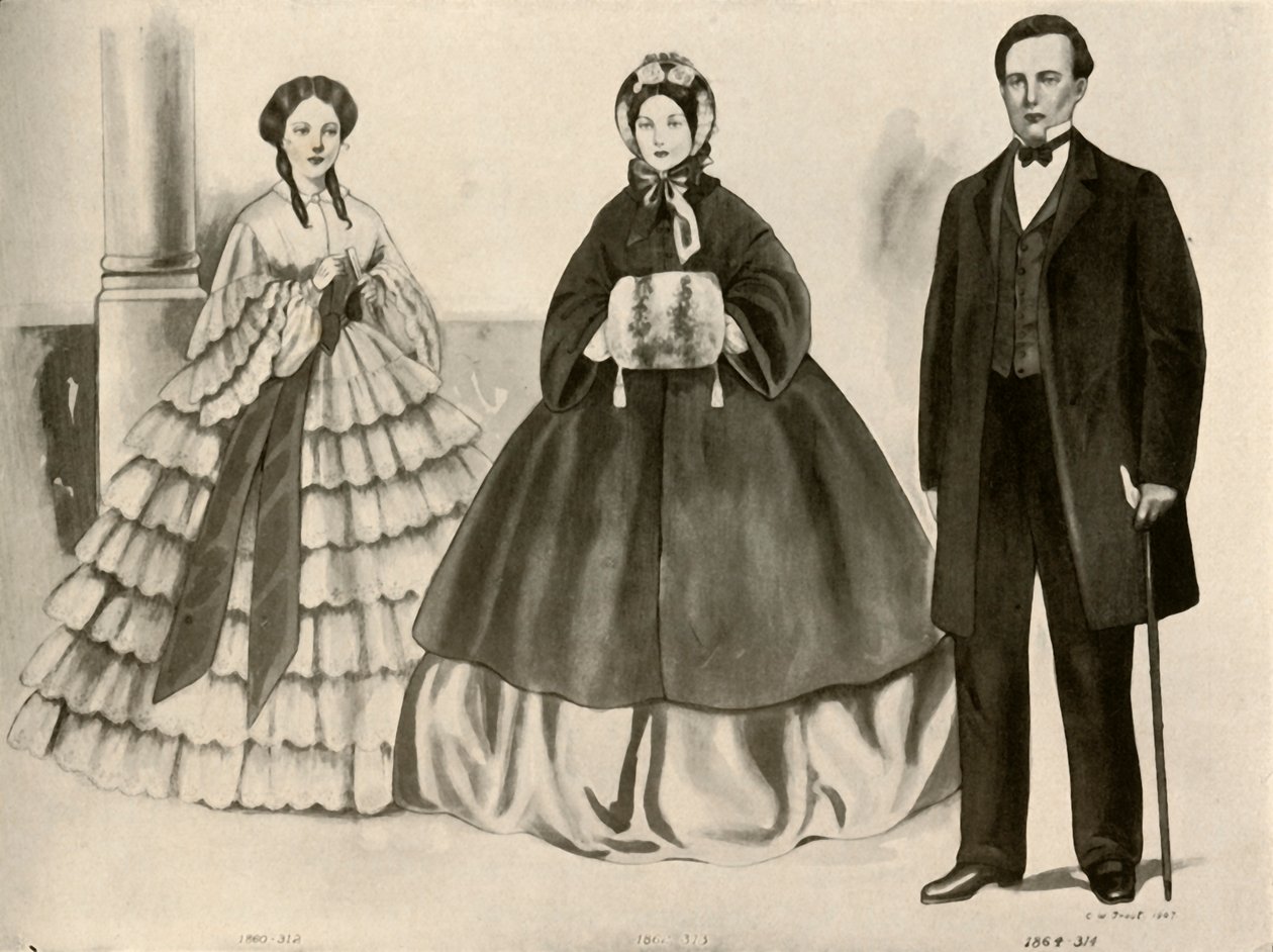 Vêtements de 1860-1870, 1907, 1937 - Cecil W. Trout