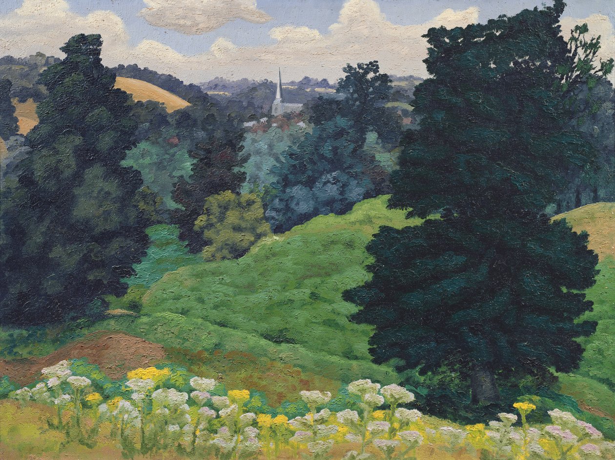 Église de Hadleigh, vers 1942 - Cedric Morris